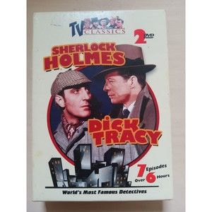 TV Classics dual DVD Dick Tracy and Sherlock Holmes
